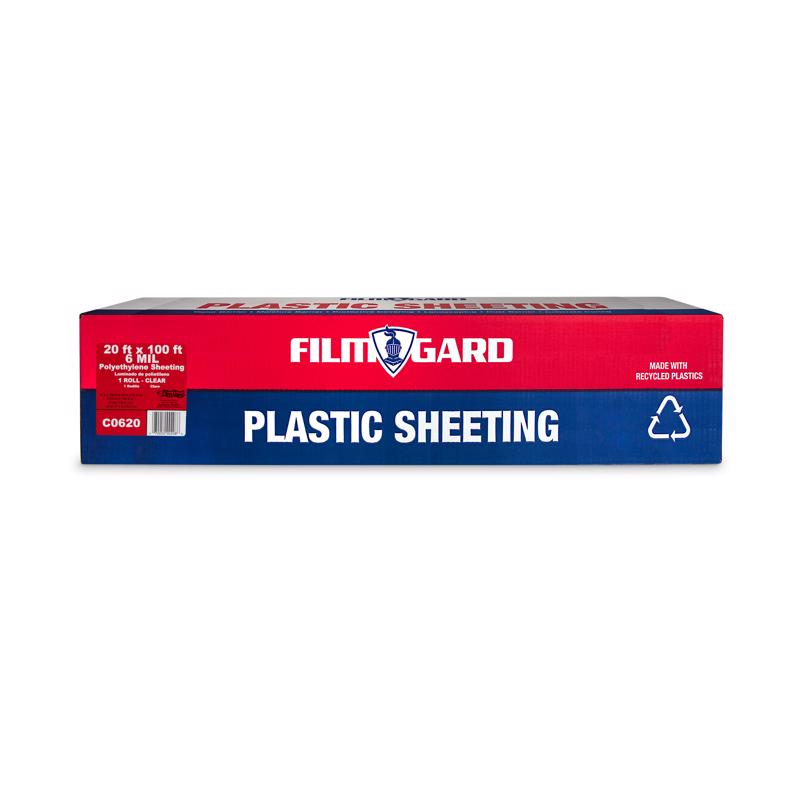 Film-Gard Plastic Sheeting 6 mil X 20 ft. W X 100 ft. L Polyethylene Clear