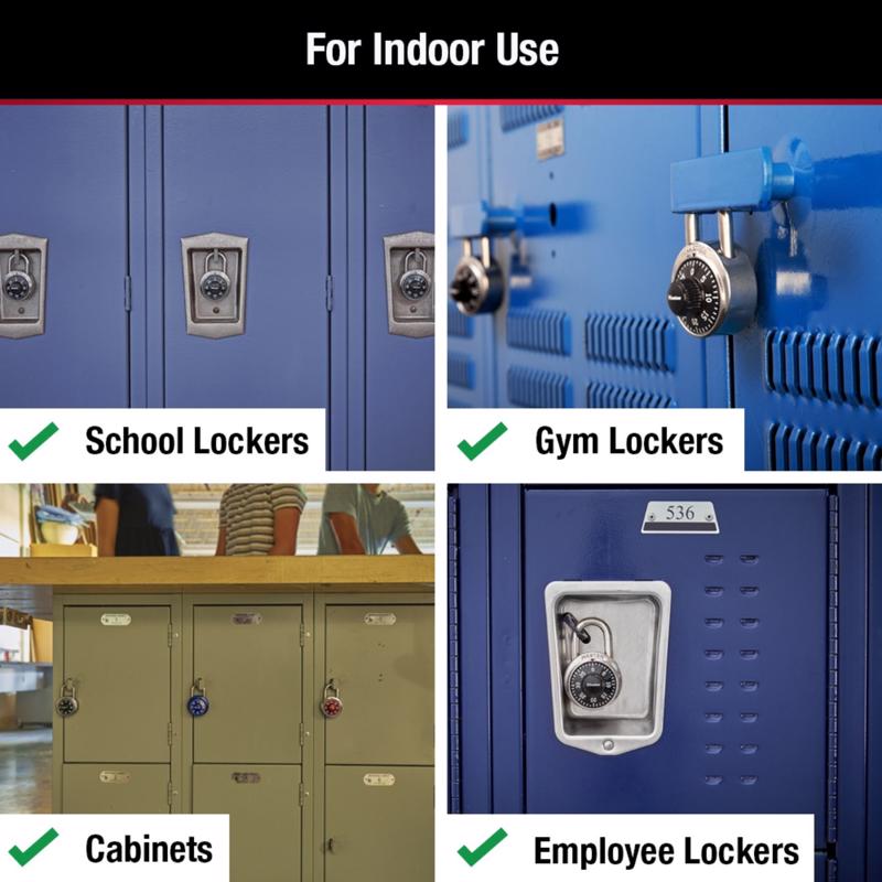 Master Lock 2 in. H X 7/8 in. W X 1-7/8 in. L Steel Anti-Shim Technology Combination Padlock