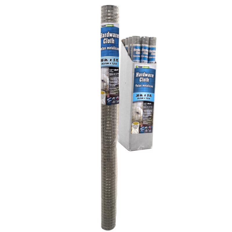 Garden Craft 36 in. H X 5 ft. L Galvanized Steel Hardware Cloth 1/2 in.
