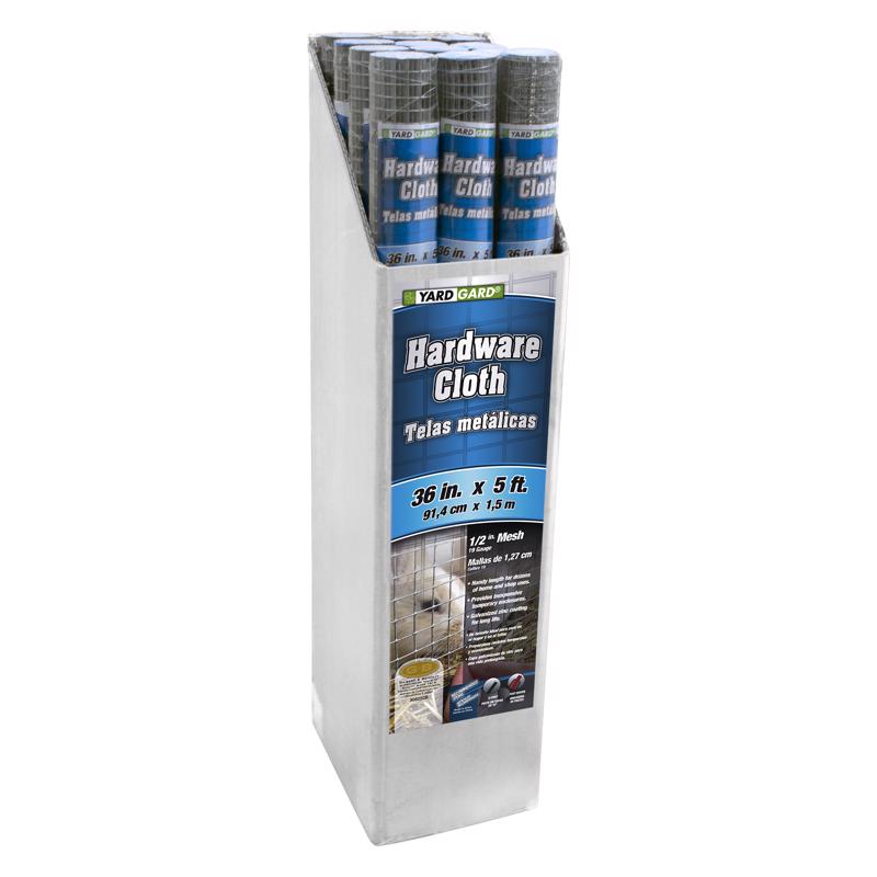 Garden Craft 36 in. H X 5 ft. L Galvanized Steel Hardware Cloth 1/2 in.