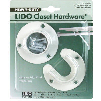 Lido 1-5/16 in. D Powder Coated Steel Closet Flange Set
