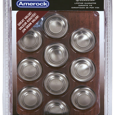 Amerock Inspirations Round Cabinet Knob 1-1/4 in. D 1 in. Satin Nickel 10 pk