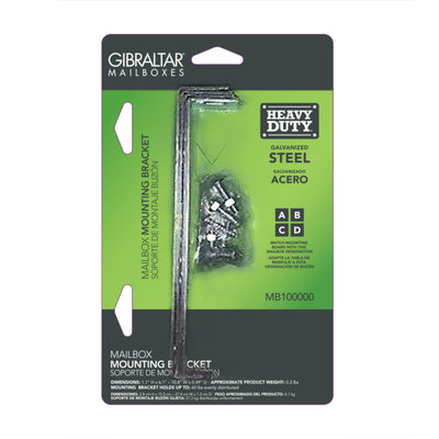 Architectural Mailboxes Silver Steel Mounting Hardware .074 Ga. 7.875 in. L