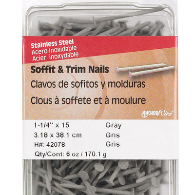 HILLMAN 1-1/4 in. Hanger Stainless Steel Nail Flat Head