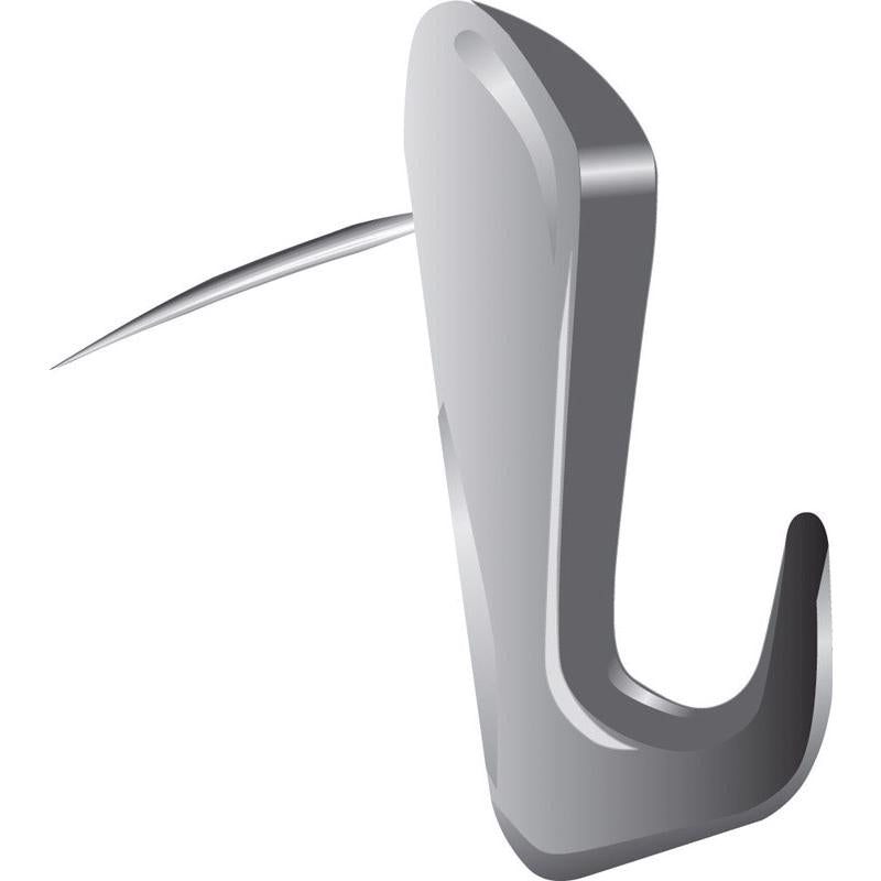 HILLMAN WallBiter Brass-Plated White Large Picture Hanger 60 lb