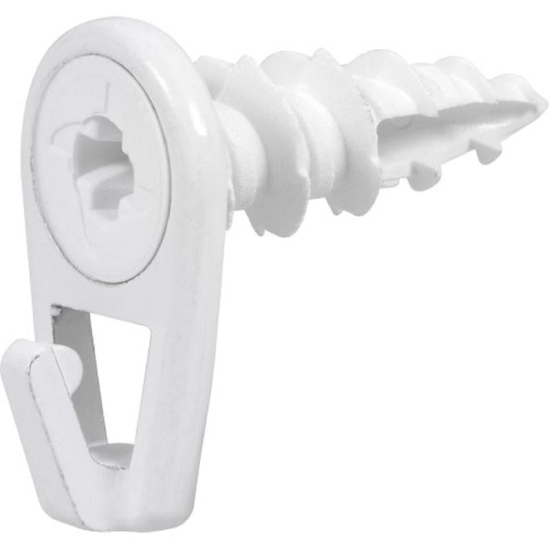 HILLMAN Wall Driller White Self-Drilling Picture Hanger 50 lb 2 pk