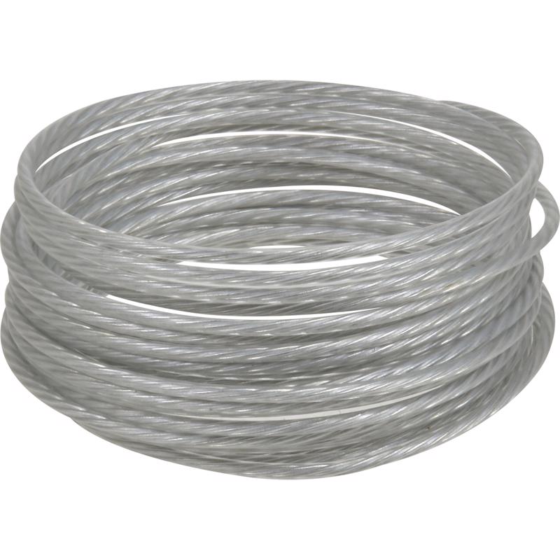 HILLMAN Plastic Coated Silver Picture Wire 30 lb