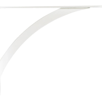 Knape & Vogt John Sterling White Steel Decorative Bracket 12 Ga. 7 in. L 100 lb
