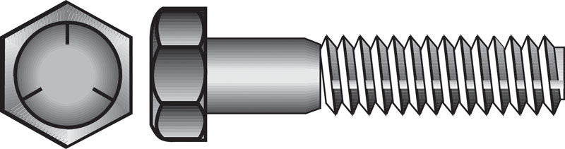 HILLMAN 1 in. D X 5 in. L Heat Treated Zinc Steel Hex Head Cap Screw