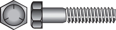 HILLMAN 1 in. D X 5 in. L Heat Treated Zinc Steel Hex Head Cap Screw
