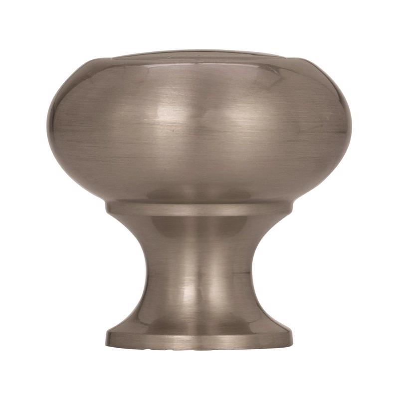 Amerock Allison Round Cabinet Knob 1-1/4 in. D 1-3/16 in. Satin Nickel