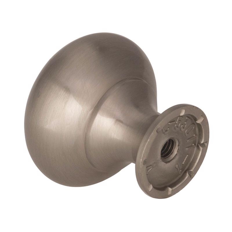 Amerock Allison Round Cabinet Knob 1-1/4 in. D 1-3/16 in. Satin Nickel