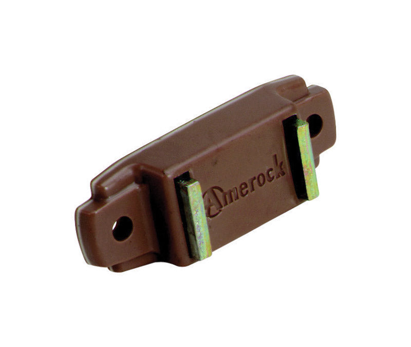 Amerock 3/4 in. W X 1-15/16 in. L Brown Plastic Magnetic Catch
