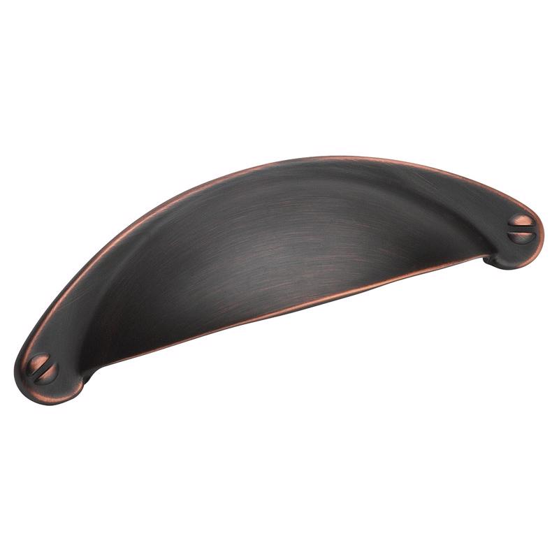 Amerock Traditional Cup Cabinet Cup Pull 2-1/2 in. Oil Rubbed Bronze Brown
