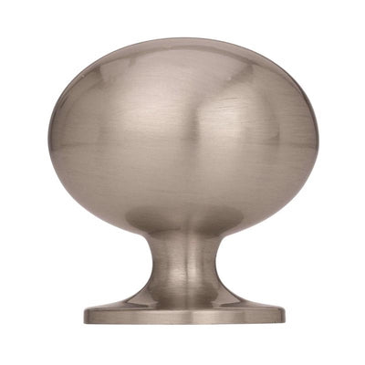 Amerock Allison Oval Cabinet Knob 1-3/8 in. D 1-3/8 in. Satin Nickel