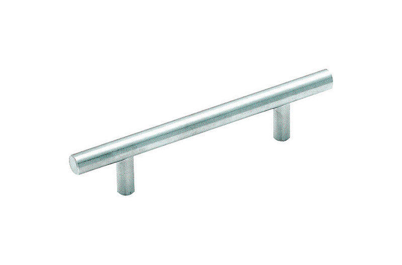 Amerock Contemporary Bar Cabinet Pull 3-3/4 in. Stainless Steel Silver