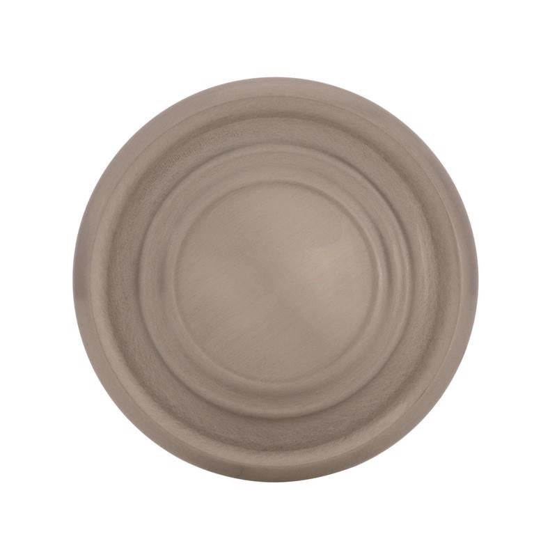 Amerock Inspirations Round Cabinet Knob 1-5/16 in. D 1 in. Satin Nickel