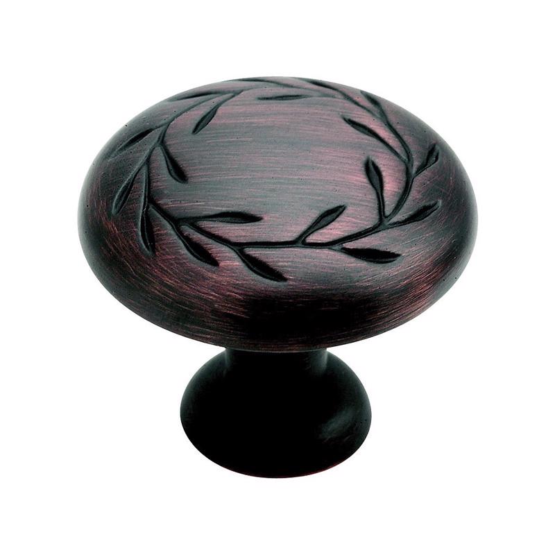 Amerock Natures Splendor Round Cabinet Knob 1-5/16 in. D 1-1/16 in. Oil Rubbed Bronze