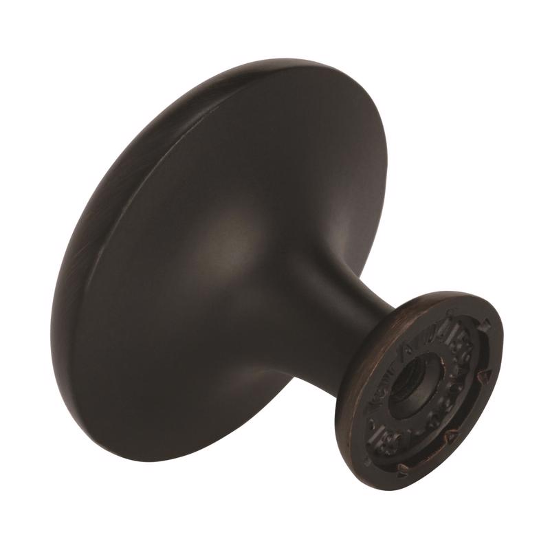 Amerock Natures Splendor Round Cabinet Knob 1-5/16 in. D 1-1/16 in. Oil Rubbed Bronze