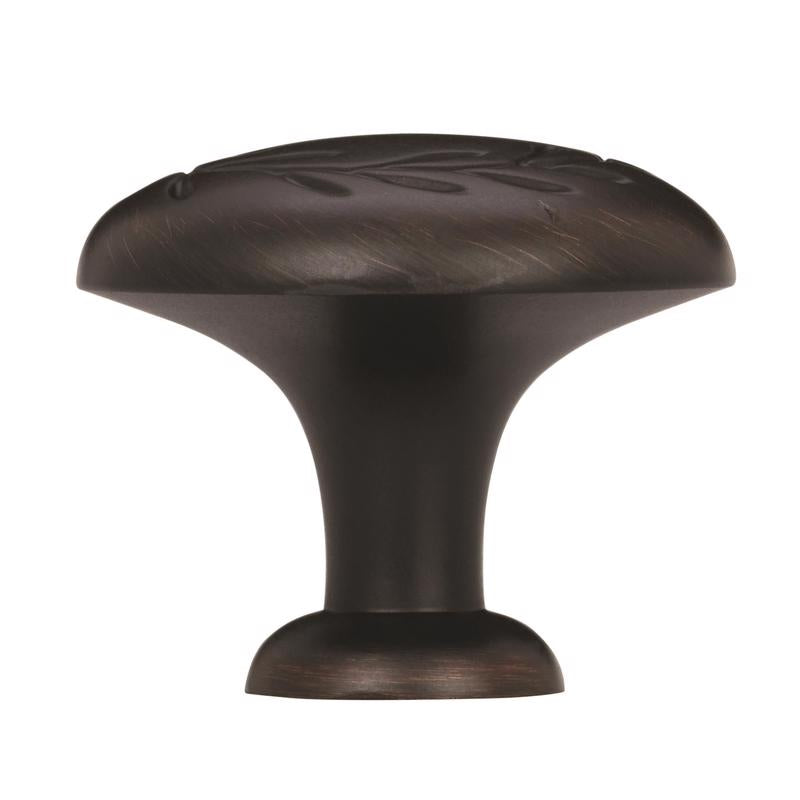 Amerock Natures Splendor Round Cabinet Knob 1-5/16 in. D 1-1/16 in. Oil Rubbed Bronze