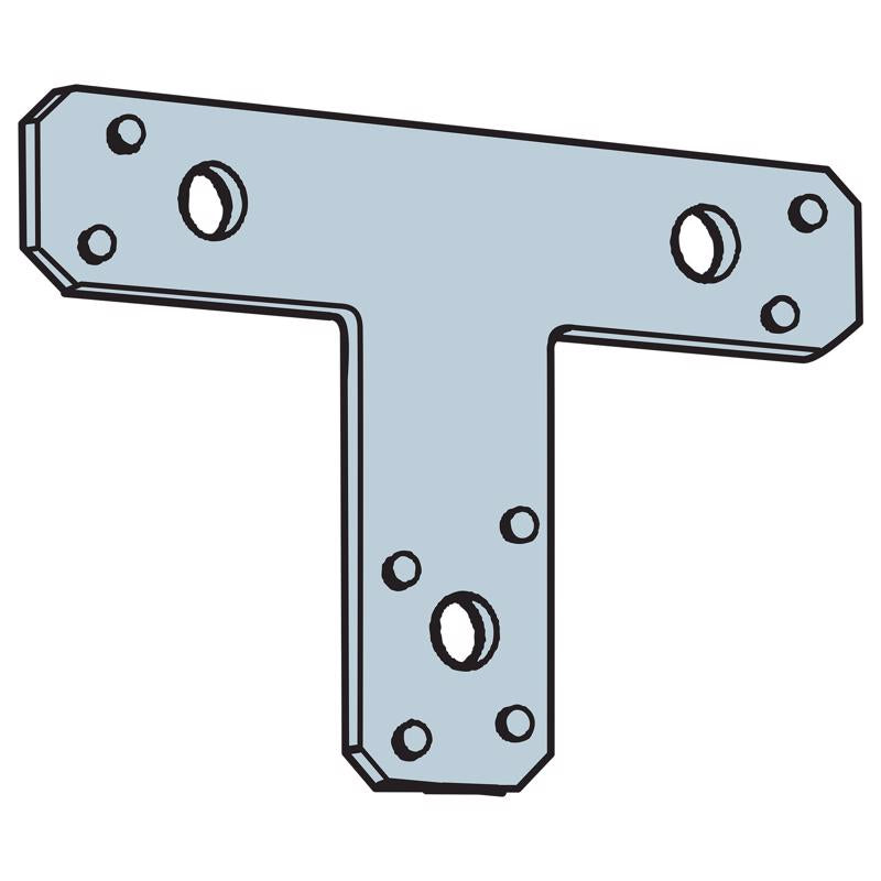 Simpson Strong-Tie 5 in. H X 6 in. W 14 Ga. Galvanized Steel T Strap