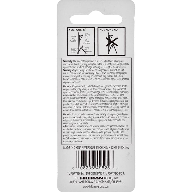 HILLMAN Brass-Plated Gold Professional Picture Hanger 10 lb