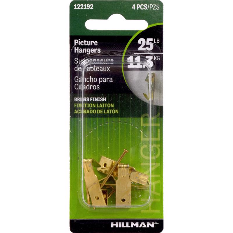 HILLMAN Brass-Plated Gold Professional Picture Hanger 25 lb