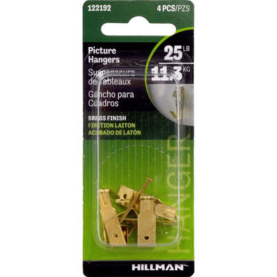 HILLMAN Brass-Plated Gold Professional Picture Hanger 25 lb