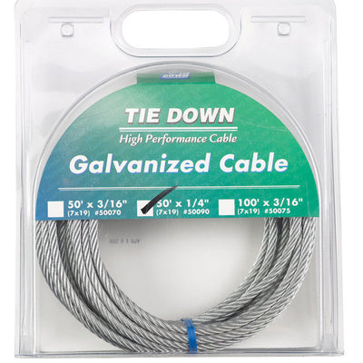 Tie Down Engineering 1/4 in. D X 50 ft. L Galvanized Steel Aircraft Cable