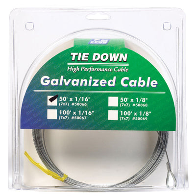 Tie Down Engineering 1/16 in. D X 50 ft. L Galvanized Steel Aircraft Cable