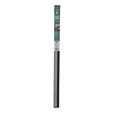 M-D Building Products Satin Nickel Aluminum/Vinyl Sweep For Doors 36 in. L X 2.13 in.