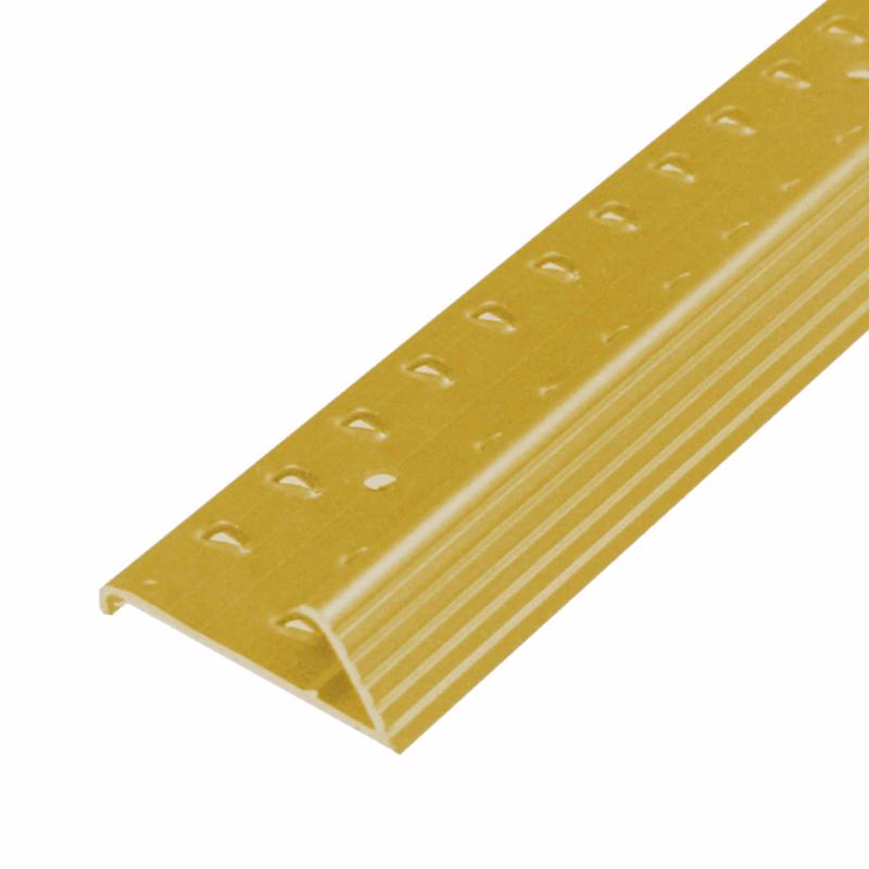 M-D Building Products 0.5 in. H X 1.375 in. W X 36 in. L Satin Brass Aluminum Carpet Gripper