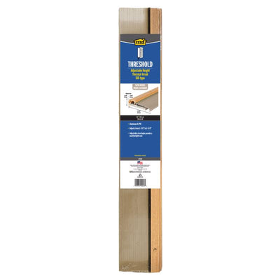 M-D Building Products 1.38 in. H X 4.56 in. W X 36 in. L Aluminum Thermal Break Threshold