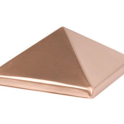 Waddell 4 in. H X 4 in. L Prefinished Brown Copper Post Cap