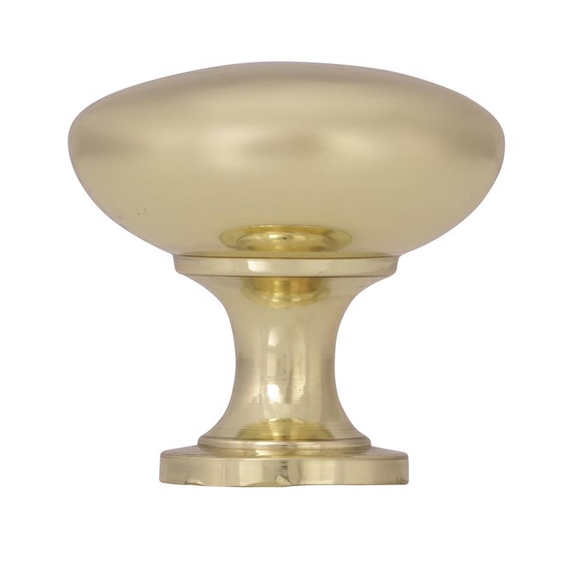 Amerock Allison Round Cabinet Knob 1-1/4 in. D 1-1/8 in. Polished Brass