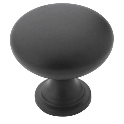 Amerock Edona Round Cabinet Knob 1-1/4 in. D 1.13 in. Matte