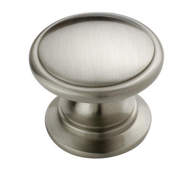 Amerock Allison Round Furniture Knob 1-1/4 in. D 28.702 mm Brushed Nickel