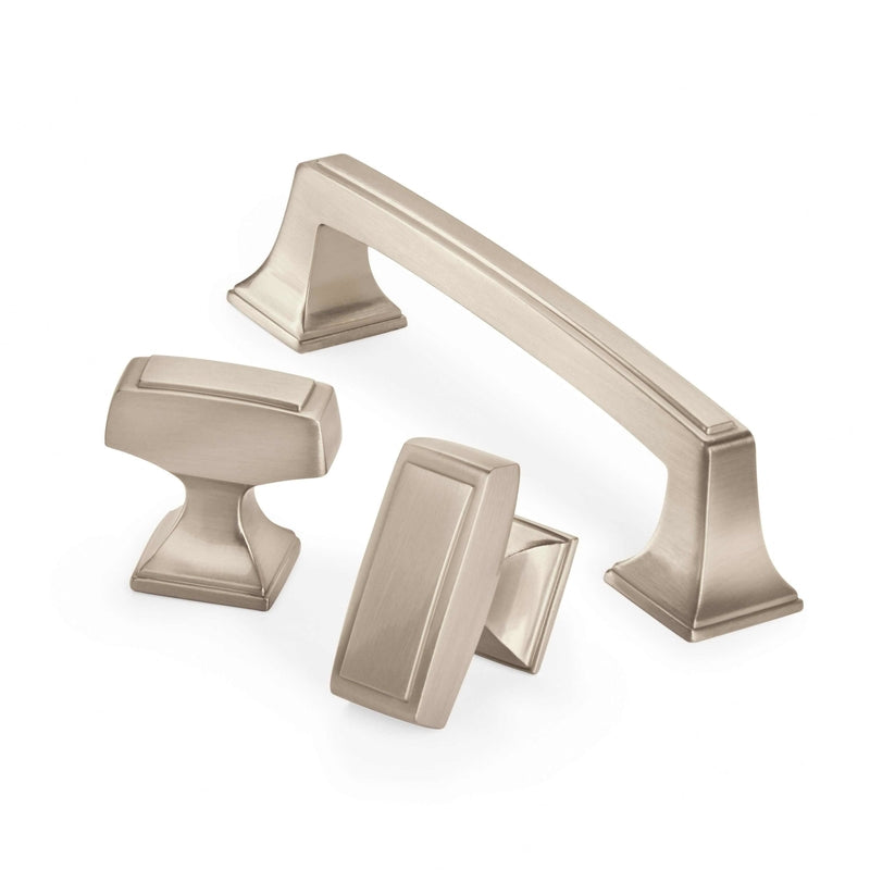 Amerock Traditional Arch Cabinet Pull 3-3/4 in. Satin Nickel Silver