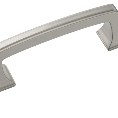 Amerock Traditional Arch Cabinet Pull 3 in. Satin Nickel Silver