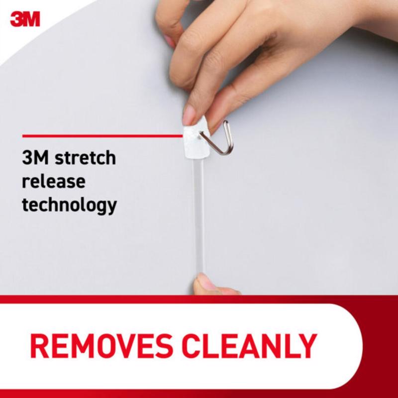 3M Command Small Plastic Wire Hooks 1.625 in. L