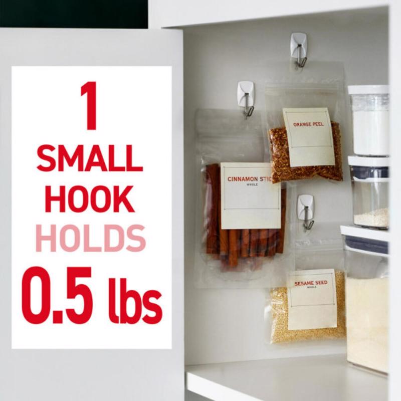 3M Command Small Plastic Wire Hooks 1.625 in. L 3 pk