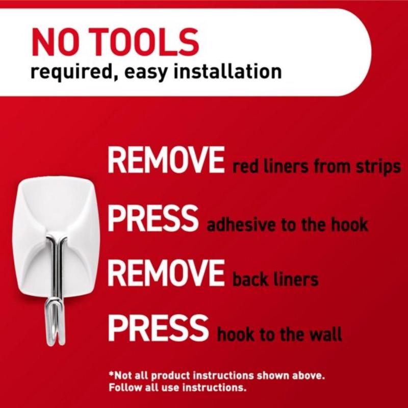 3M Command Small Plastic Wire Hooks 1.625 in. L 3 pk