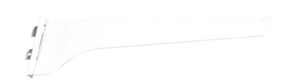Knape & Vogt White Steel Regular Duty Bracket 16 Ga. 10 in. L 160 lb