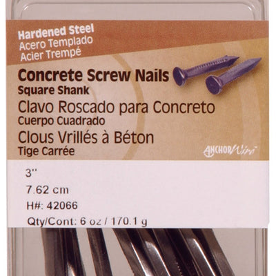 HILLMAN 3 in. Concrete Hardened Steel Screw Nail Flat Head 6 oz