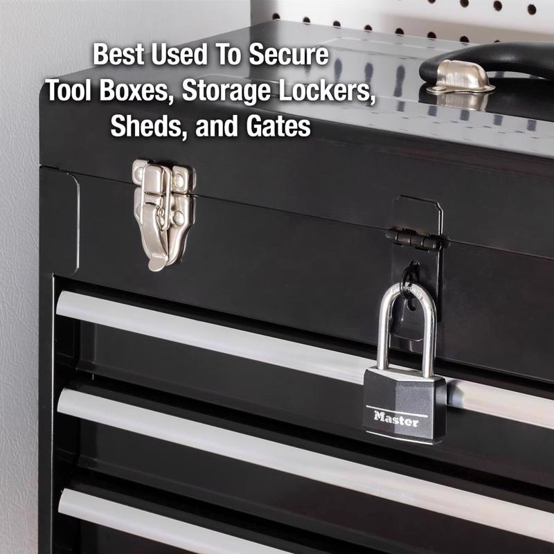 Master Lock 1-9/16 in. W Vinyl Covered 4-Pin Cylinder Covered Padlock