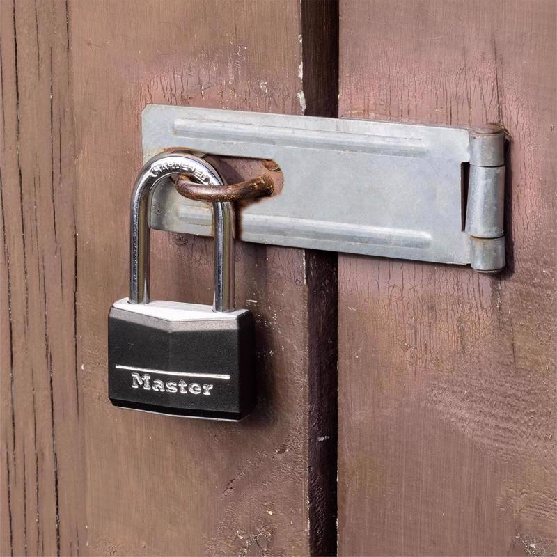 Master Lock 1-9/16 in. W Vinyl Covered 4-Pin Cylinder Covered Padlock