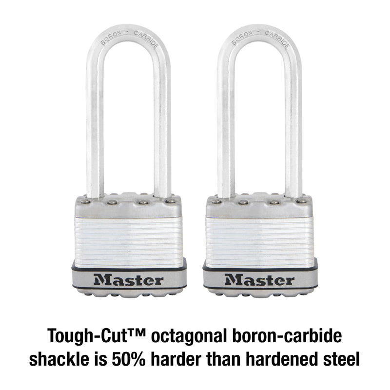 Master Lock Magnum 1-9/16 in. H X 11/16 in. W X 1-3/4 in. L Steel Dual Ball Bearing Locking Weather-