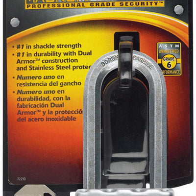 Master Lock 1-7/16 in. H X 2 in. W X 13/16 in. L Steel 4-Pin Cylinder Weather-Resistant Padlock