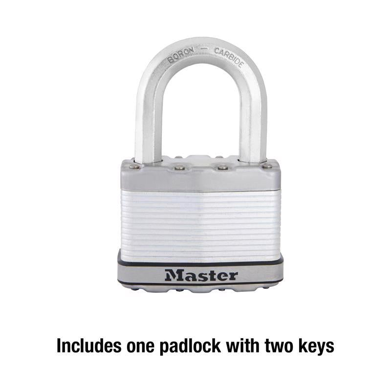 Master Lock Magnum 2 in. H X 1-1/4 in. W X 2-1/2 in. L Steel Dual Ball Bearing Locking Weather-Resis