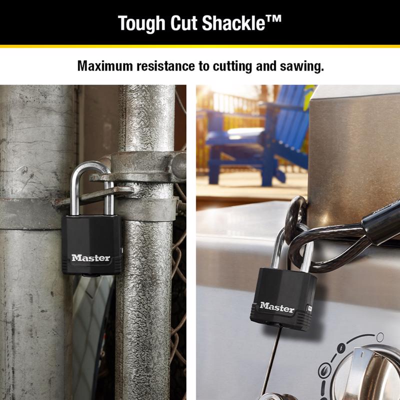 Master Lock 3-9/16 in. H X 1-9/64 in. W X 1-3/4 in. L Steel Ball Bearing Locking Weather-Resistant P